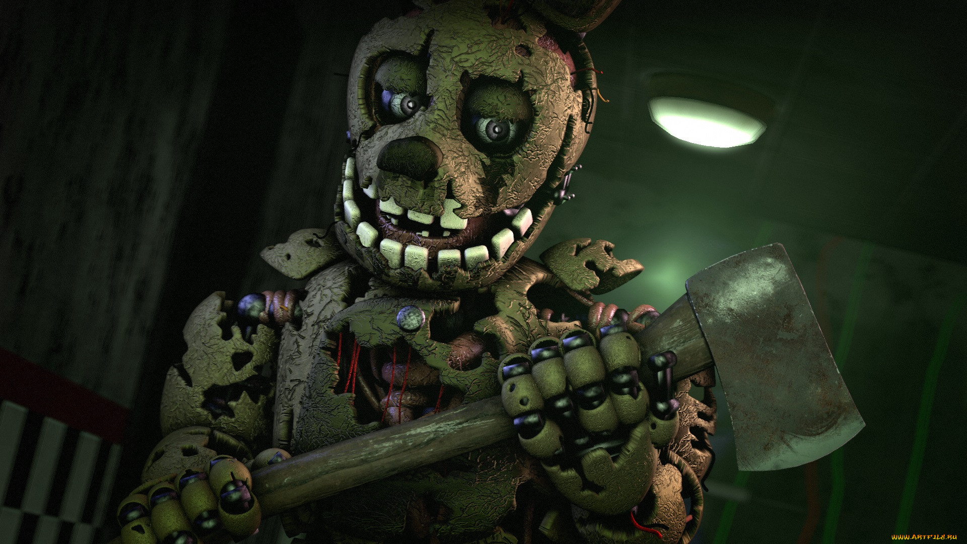 Пять ночей с фредди 3. Five Nights at Freddy's СПРИНГТРАП. Five Nights at Freddy's 3 СПРИНГТРАП. СПРИНГТРАП ФНАФ 5. СПРИНГТРАП И Фредди.